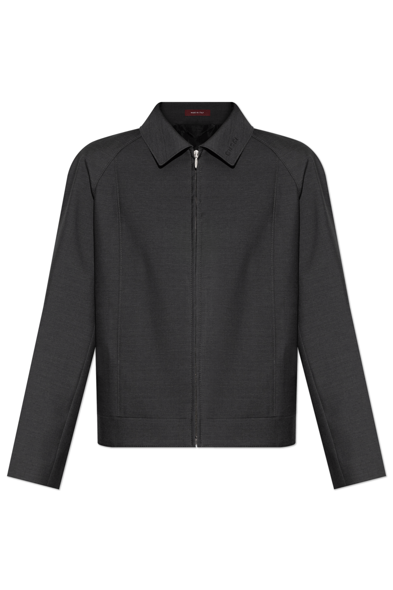 Gucci o1la5ras0526 Wool Bomber Jacket in Gray Size M / US 6-8 / IT 42-44 - 1 Thumbnail