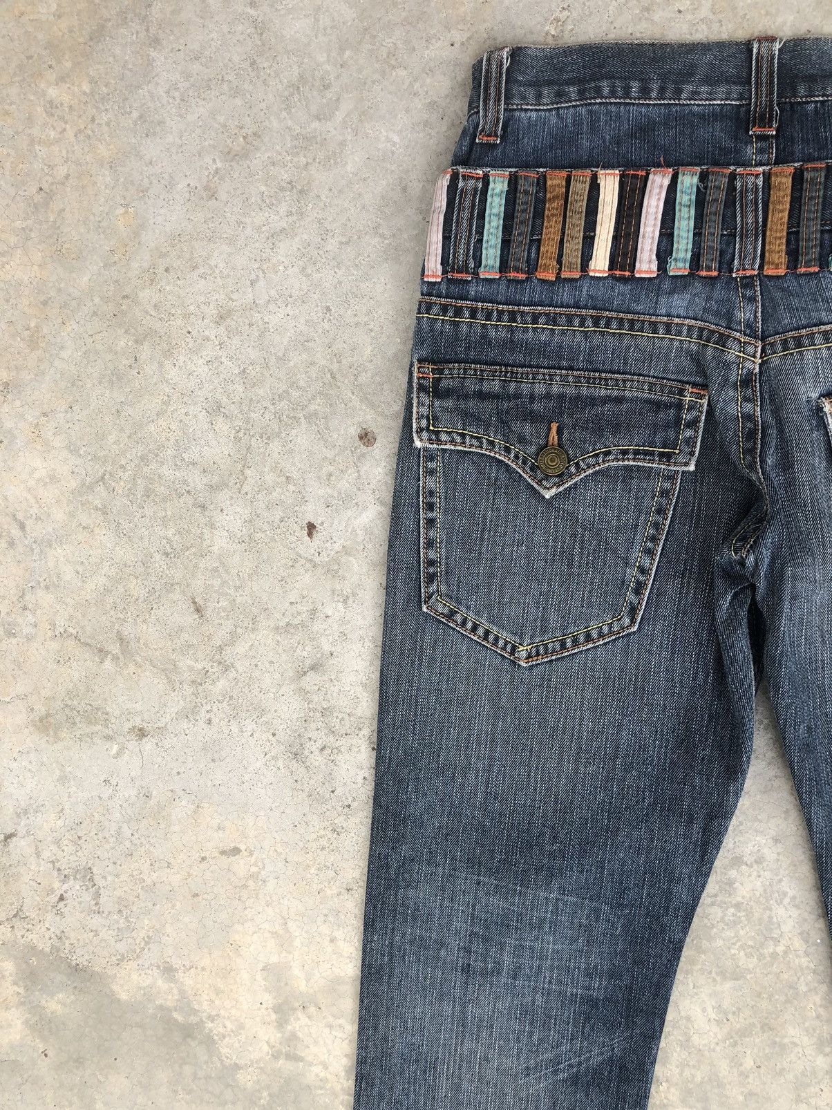 Hysteric Glamour Japanese Blue Spencer Double Waist Distressed Jeans Size US 32 / EU 48 - 9 Thumbnail