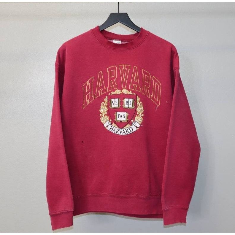 Fruit Of The Loom Vintage 90s Harvard University Crewneck Sweatshirt Men’s L Size US L / EU 52-54 / 3 - 1 Thumbnail