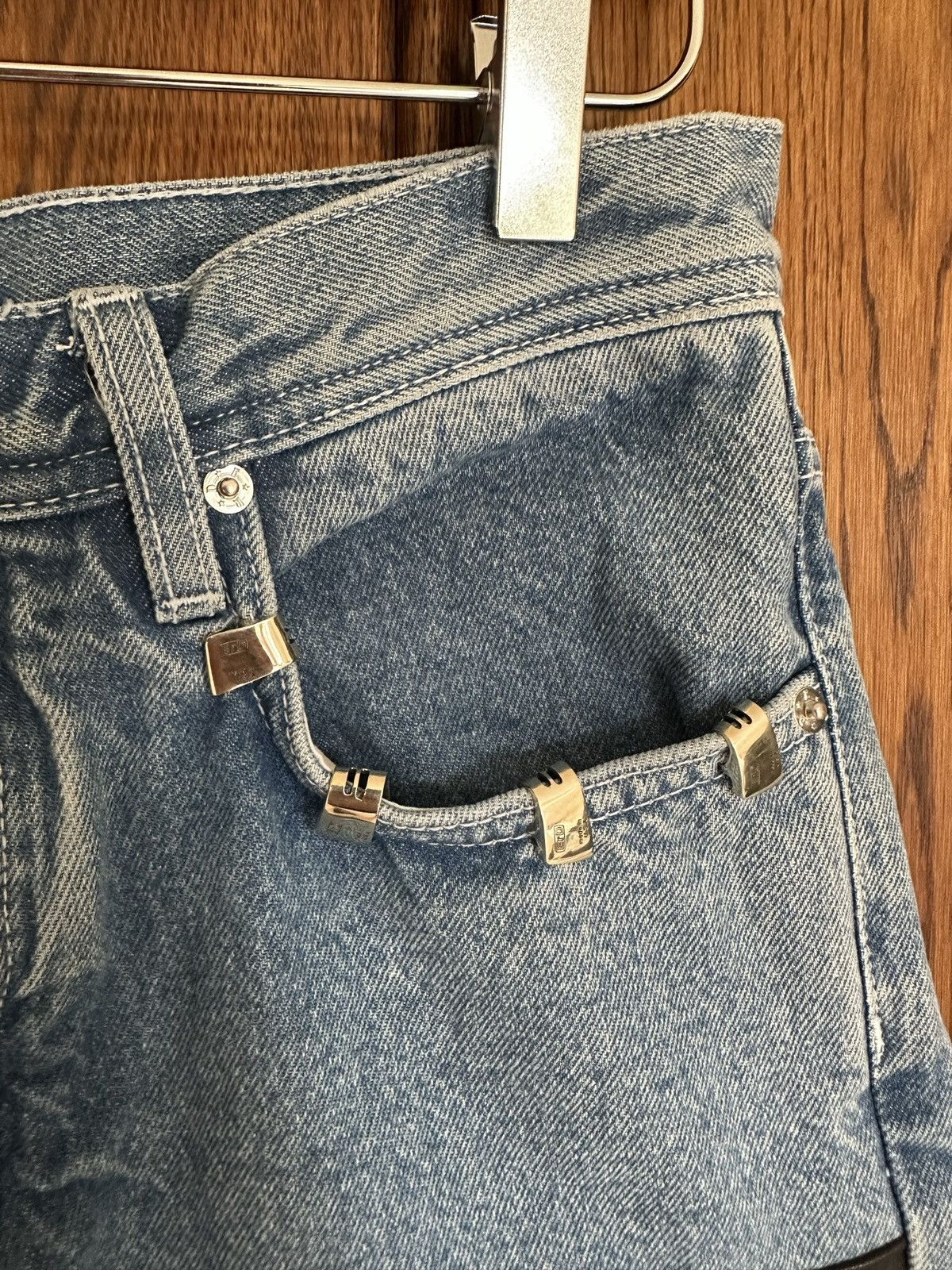 Enfants Riches Deprimes Enfants Riches Déprimés leather denim carpenter denim jeans Size US 28 / EU 44 - 17 Thumbnail