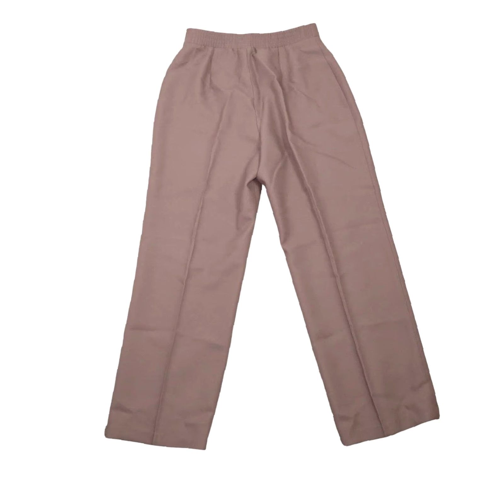 Sears VINTAGE Sears taupe brown high rise straight leg pants Woman Size 14 Regular 28" Waist Polyester Dress Pants 70s Spring Fall Womens Size 28" / US 6 / IT 42 - 3 Thumbnail