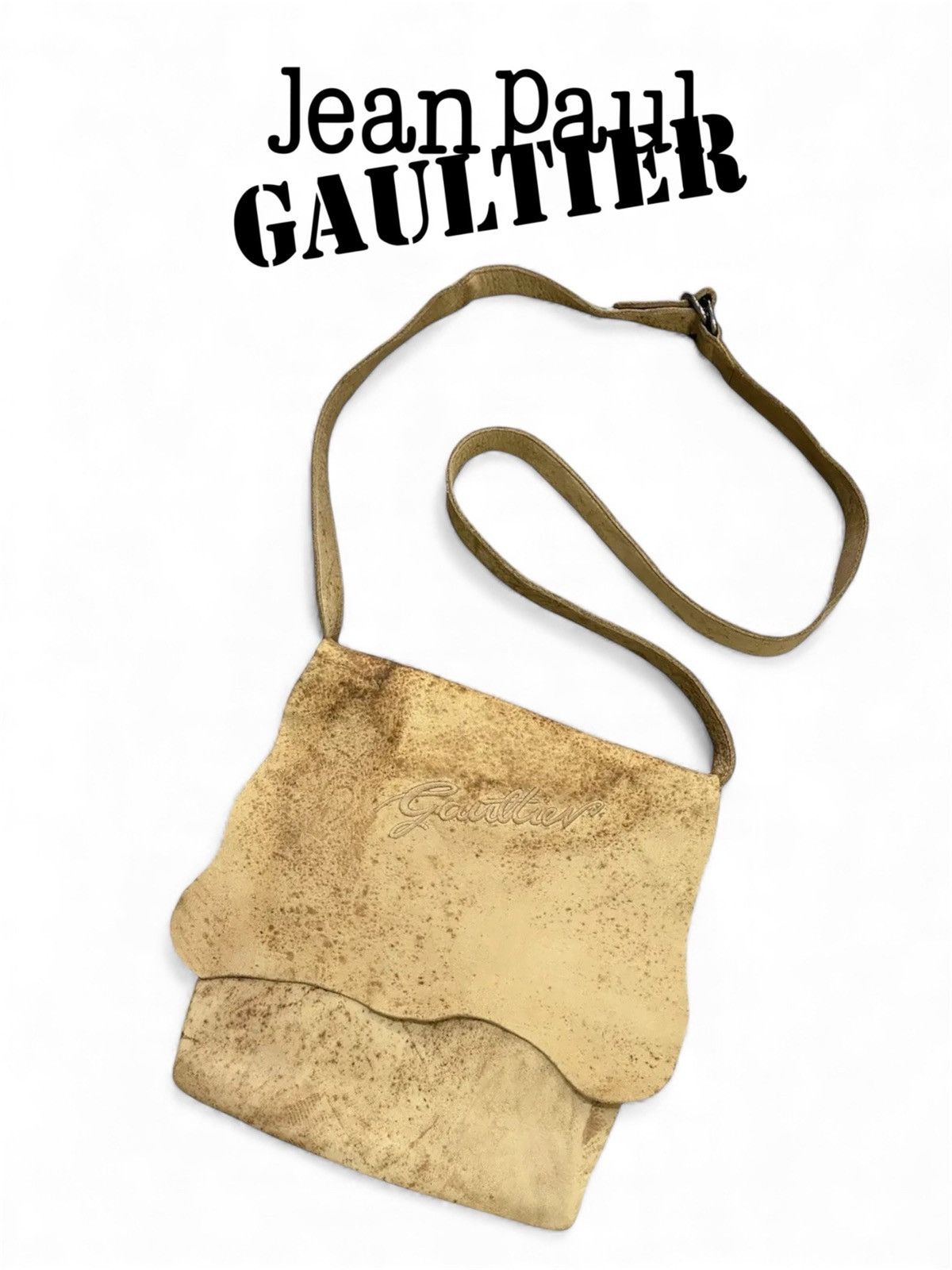 Jean Paul Gaultier Jean Paul Gaultier Raw Calf Leather Crossbody Bag Size ONE SIZE - 1 Thumbnail