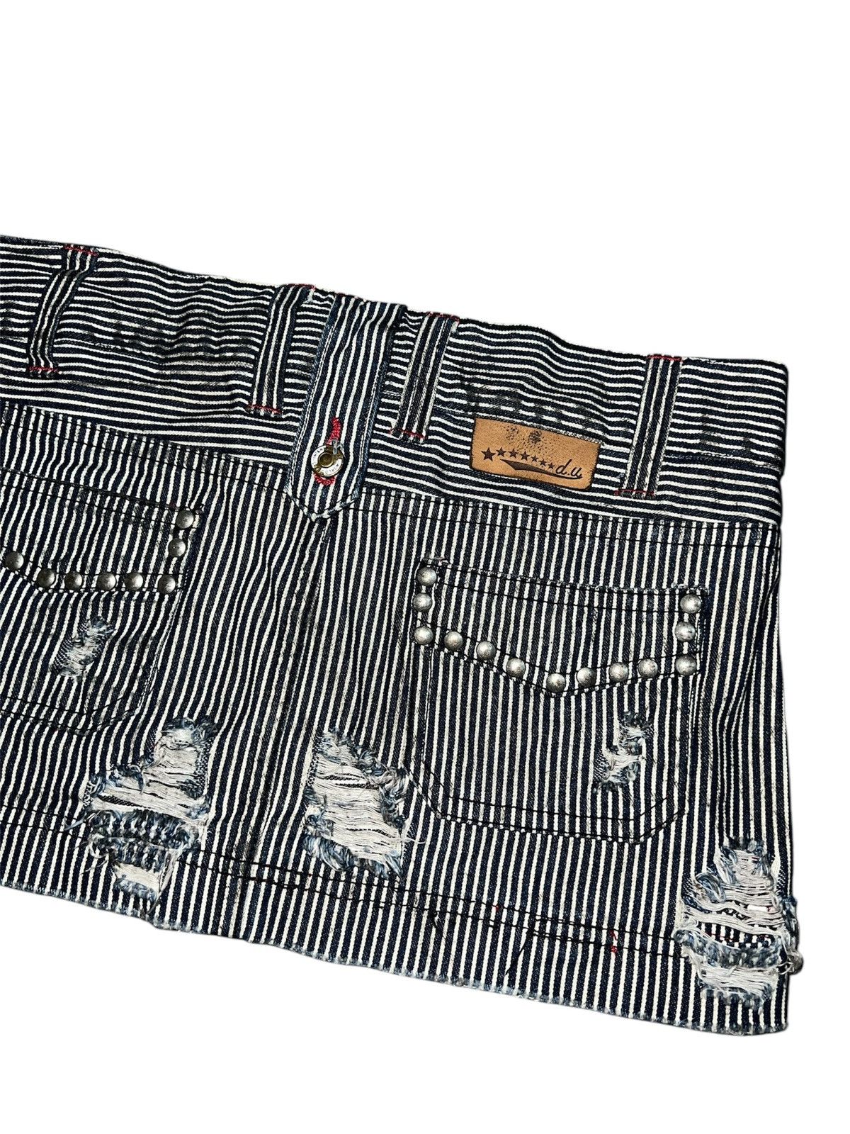 Japanese Brand ➕Deep Unity stripped denim skirt ☠️🖤 Size 25" / US 0 / IT 36 - 5 Thumbnail
