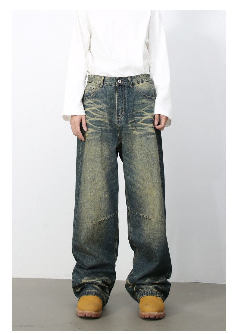 Japanese Brand Men's American retro distressed high street jeans Size US 32 / EU 48 - 1 Thumbnail