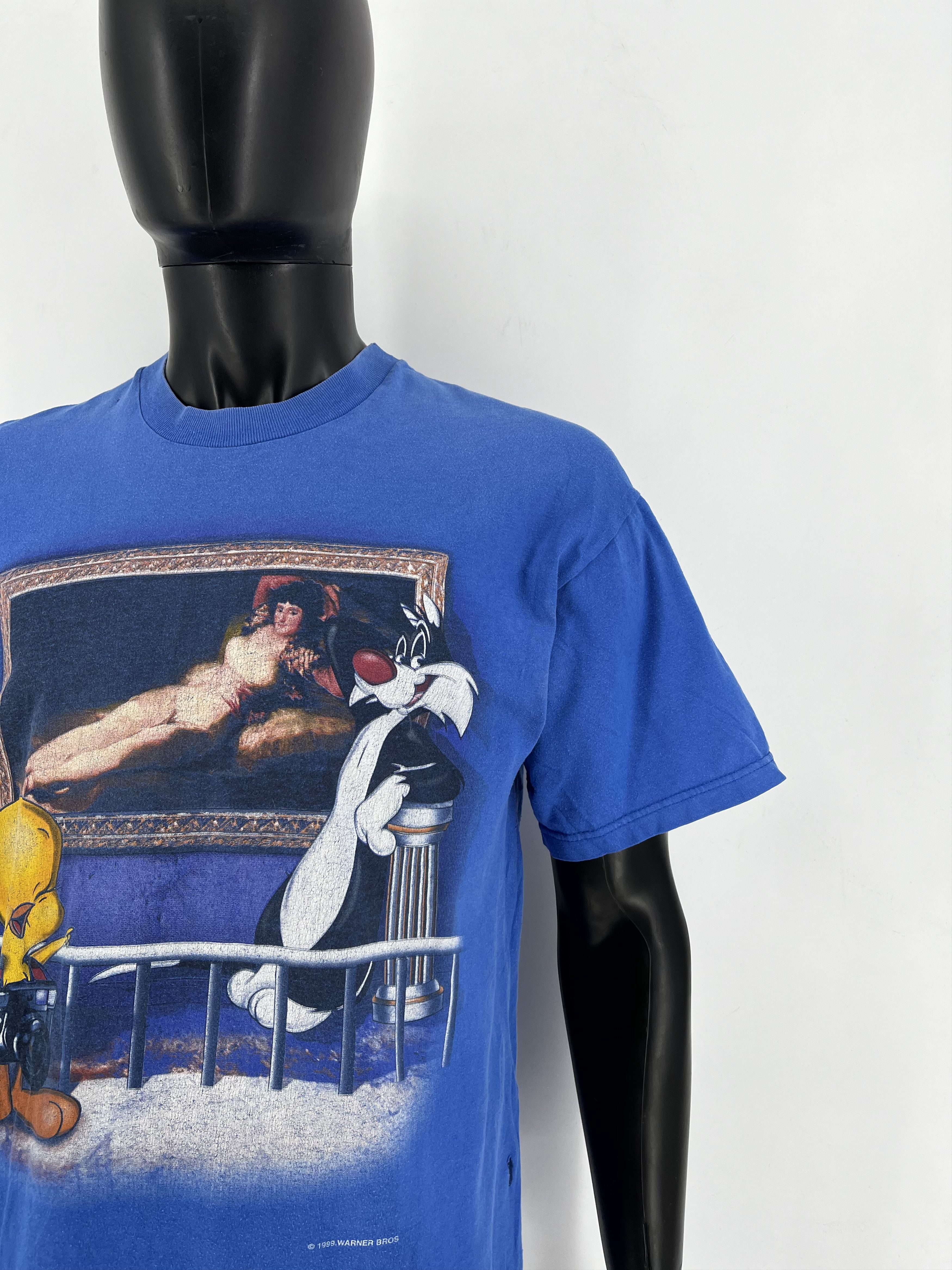 Vintage Vintage 1999 Looney Tunes Sylvester & Tweety La Maja Desnuda Size US L / EU 52-54 / 3 - 7 Thumbnail