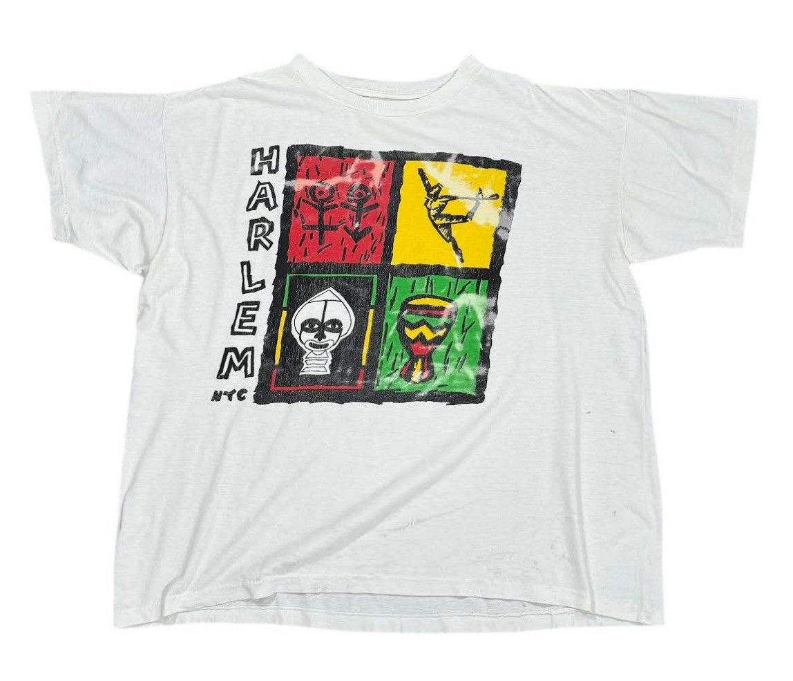 Vintage Vintage Harlem NYC T Shirt (Size L) Size US L / EU 52-54 / 3 - 1 Thumbnail