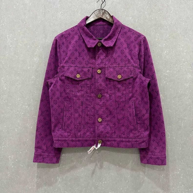 Louis Vuitton louis vuitton purple logo denim jacket Size US M / EU 48-50 / 2 - 1 Thumbnail