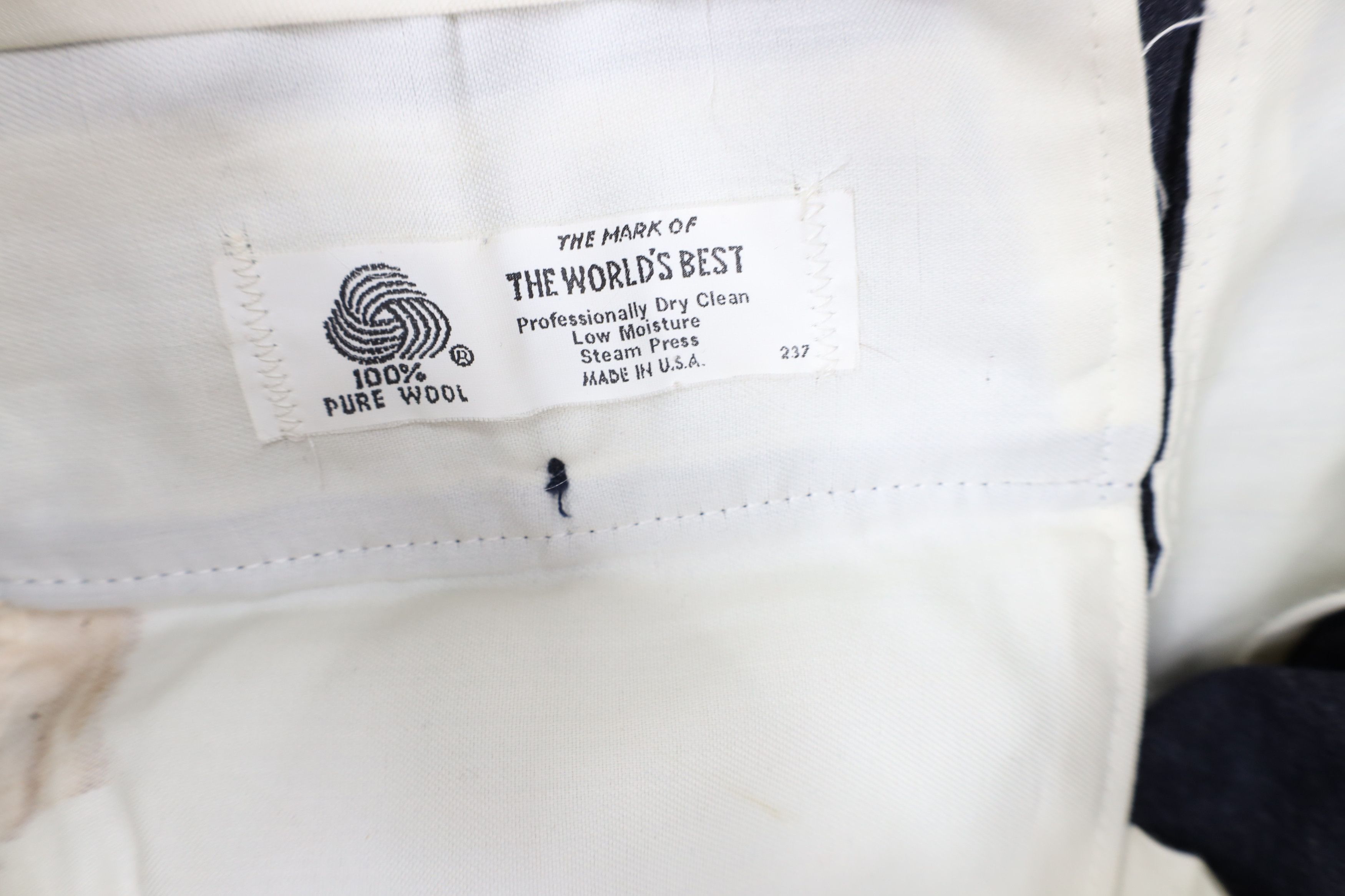 Vintage Vintage 90s Streetwear Wide Leg Chino Pants Navy Blue USA Size US 32 / EU 48 - 8 Thumbnail
