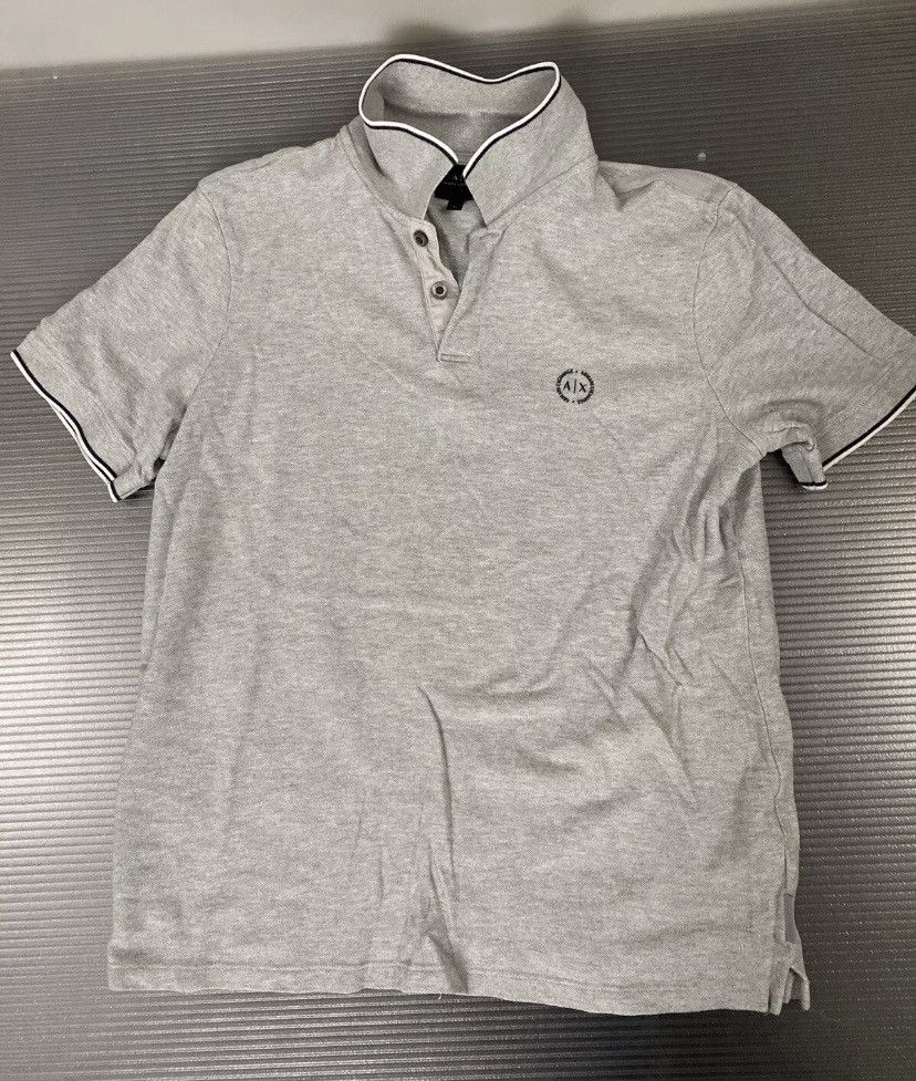 Armani Exchange AX Armani Exchange grey logo decal contrast polo large Size US L / EU 52-54 / 3 - 5 Thumbnail