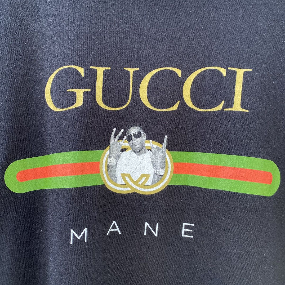 Rap Tees Faded Gucci Mane American Rapper ERD GRUNGE THRASHED TEE Size US XL / EU 56 / 4 - 3 Thumbnail