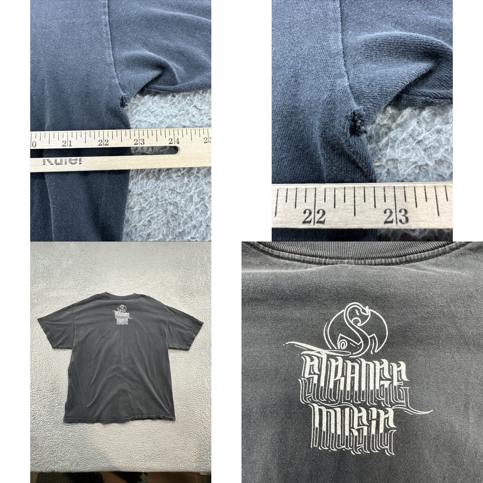 Vintage VINTAGE Tech N9ne Nine XL Strange Music Tour Shirt Black Faded Rap Music Nike Size US XL / EU 56 / 4 - 9 Thumbnail