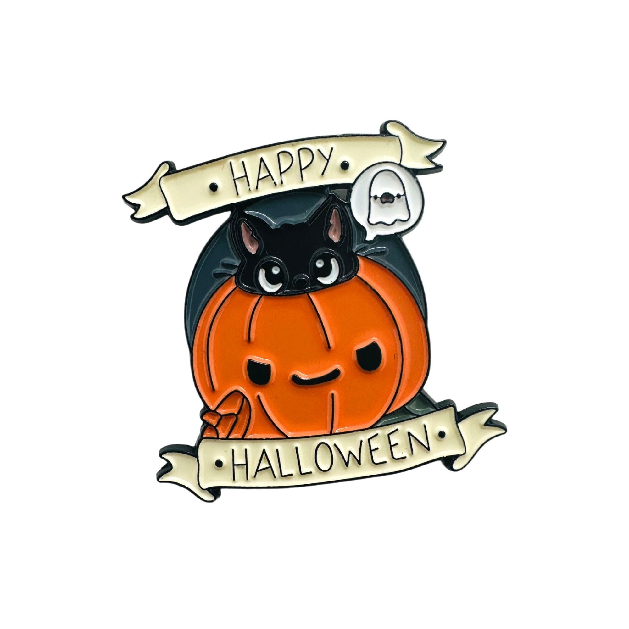 Designer ☀️Oz Enamel Pins Halloween Punk Cute Ghost Pumpkin Skull Bro Size ONE SIZE - 4 Thumbnail