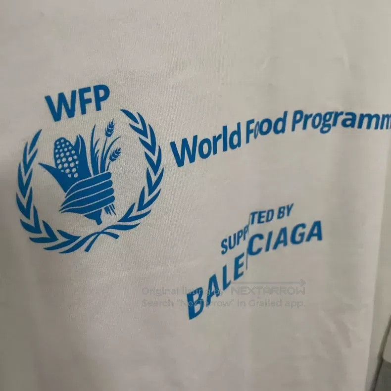 Balenciaga Balenciaga White Gray WFP Food Program Joint Long Sleeve F Size US S / EU 44-46 / 1 - 5 Thumbnail
