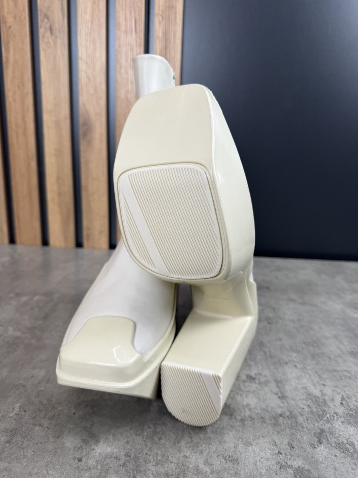 Peter Do at.kollektive x Peter Do Leather Platform Ankle Boots White Size US 10 / IT 40 - 7 Thumbnail