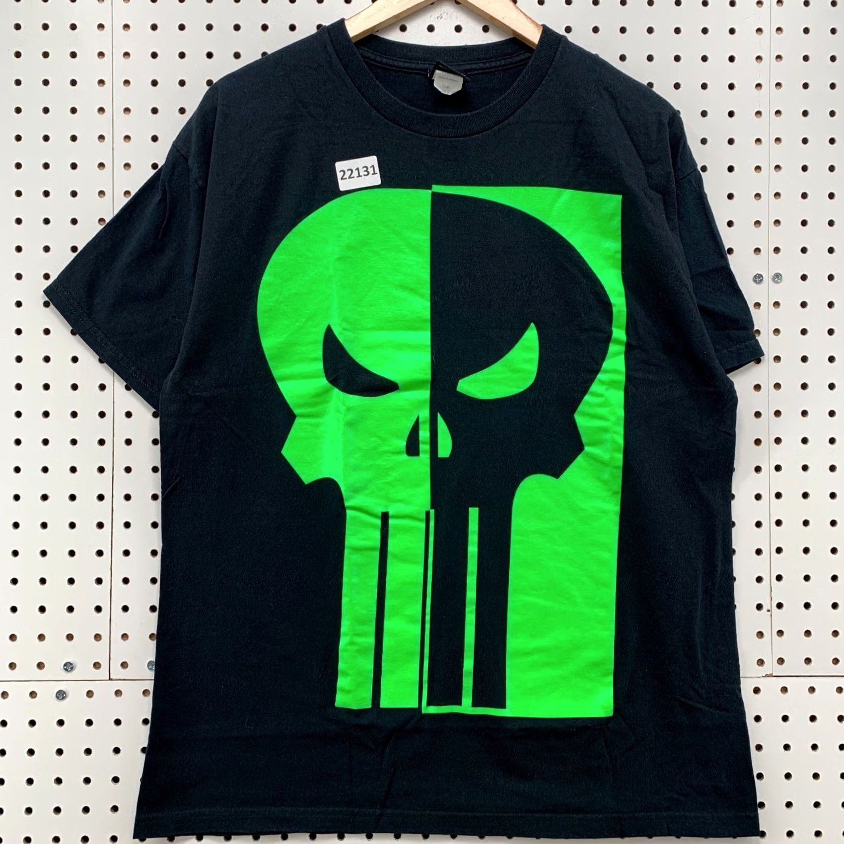 Vintage Marvel Punisher Shirt Black Green Skull Graphic TEE Movie Adult Large Size US L / EU 52-54 / 3 - 6 Thumbnail