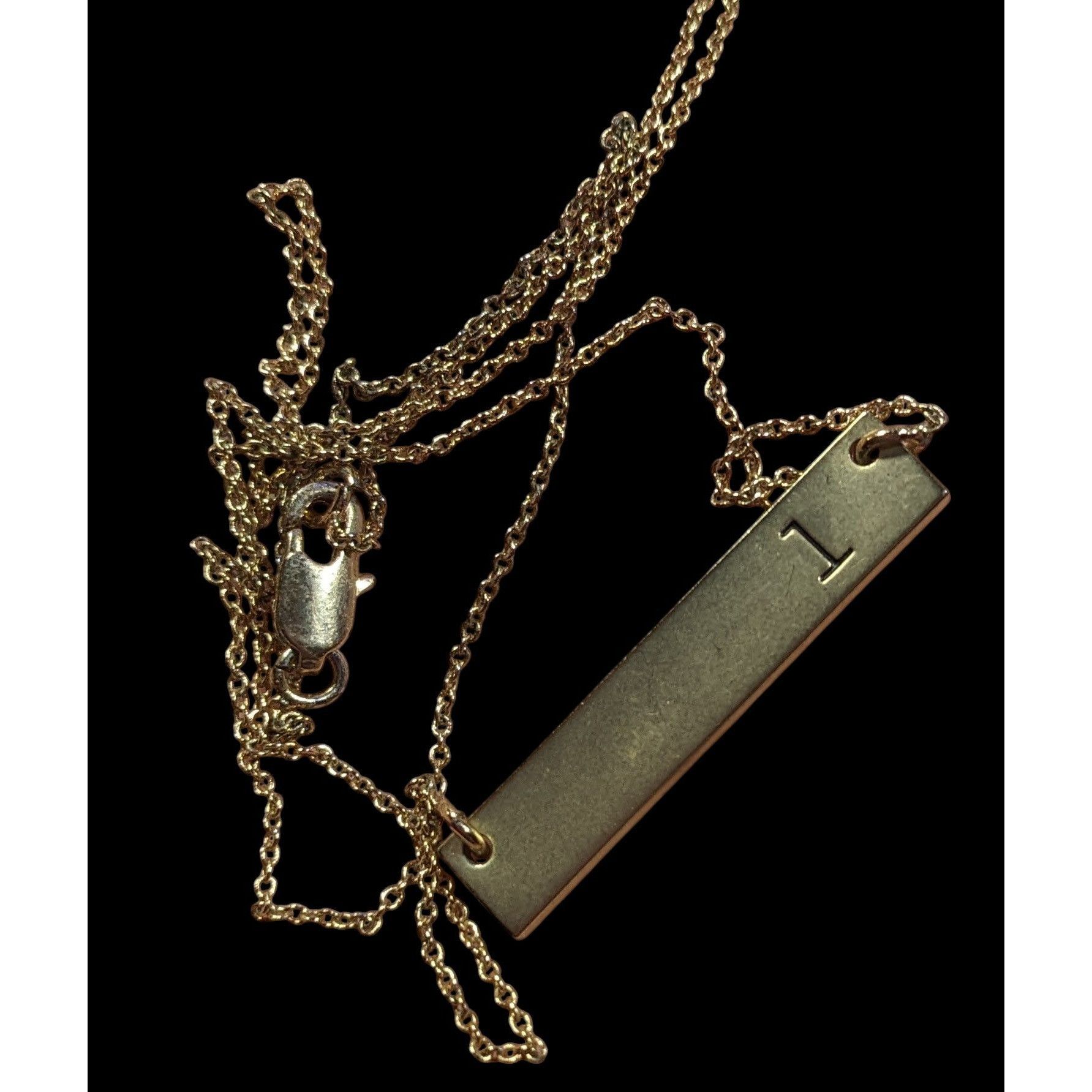 Other Simple Elegant Letter L Initial Gold Tone Pendant Necklace Size ONE SIZE - 8 Thumbnail