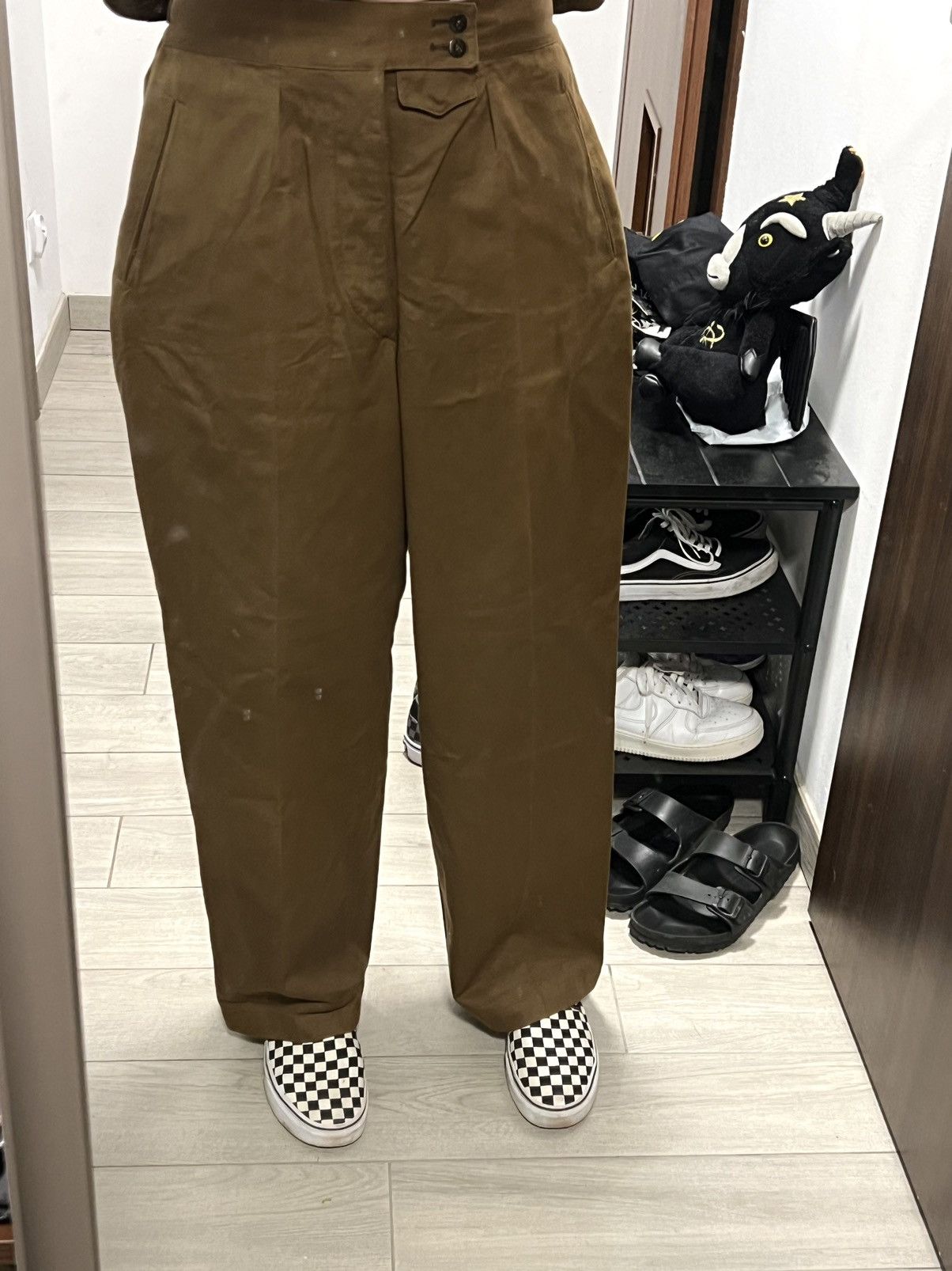 Vintage 40s - 60s Military Trousers Vintage Baggy Pants Flared Army Size US 32 / EU 48 - 8 Thumbnail