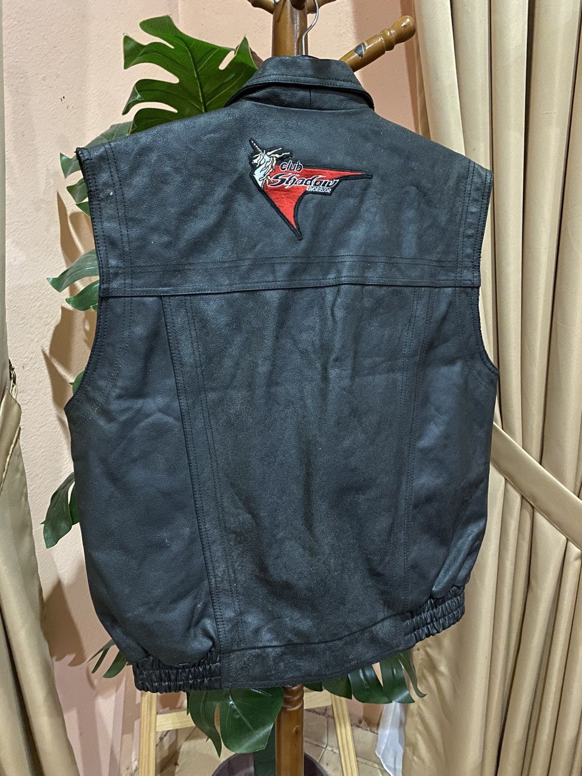 Leather Vintage Club Shadow Leather Biker Vest Pennzoil Patch Size US L / EU 52-54 / 3 - 14 Thumbnail