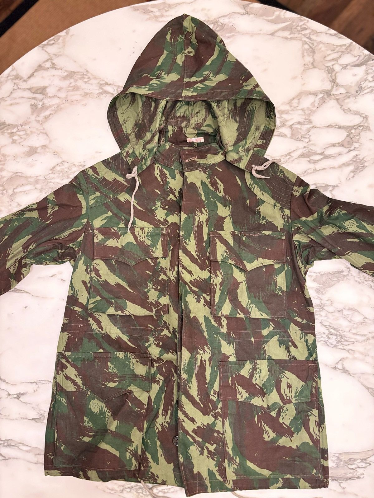 Other 1980s Portuguese Brushstroke Camo Field Jacket Size US L / EU 52-54 / 3 - 3 Thumbnail