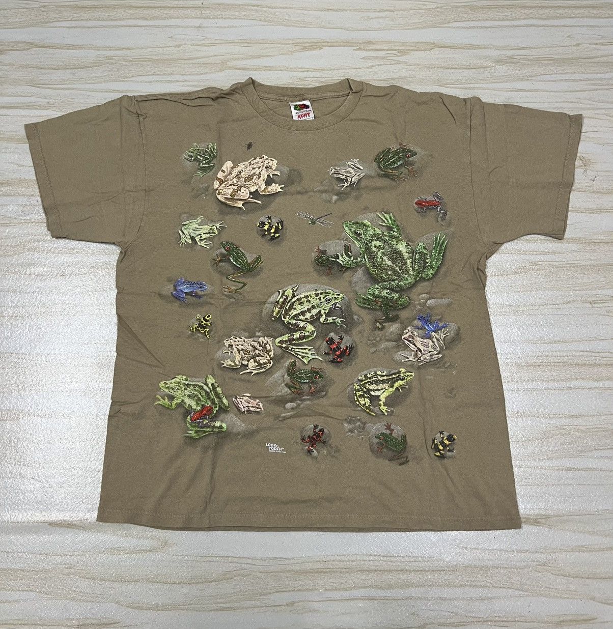 Vintage 00s Look Touch Frog-Themed Vintage T-shirt Size US XL / EU 56 / 4 - 1 Thumbnail