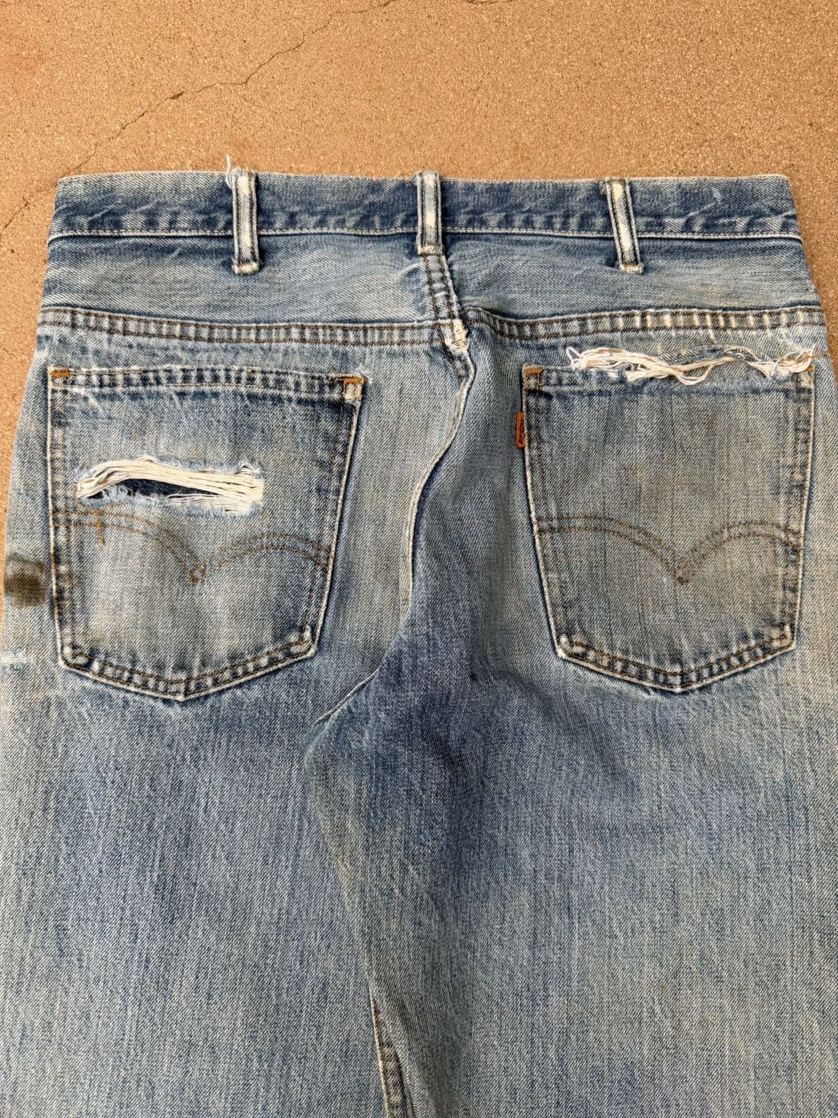 Levi's Vtg 70’s Levi’s 646 Orange Tab Bellbottom Flare Jeans 32x31 Size US 32 / EU 48 - 7 Thumbnail