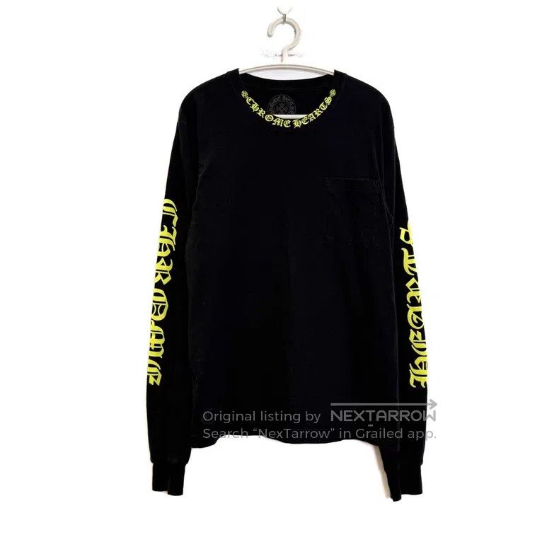 Chrome Hearts CHROME HEARTS Size M Black and yellow logo long sleeve Size US M / EU 48-50 / 2 - 1 Thumbnail