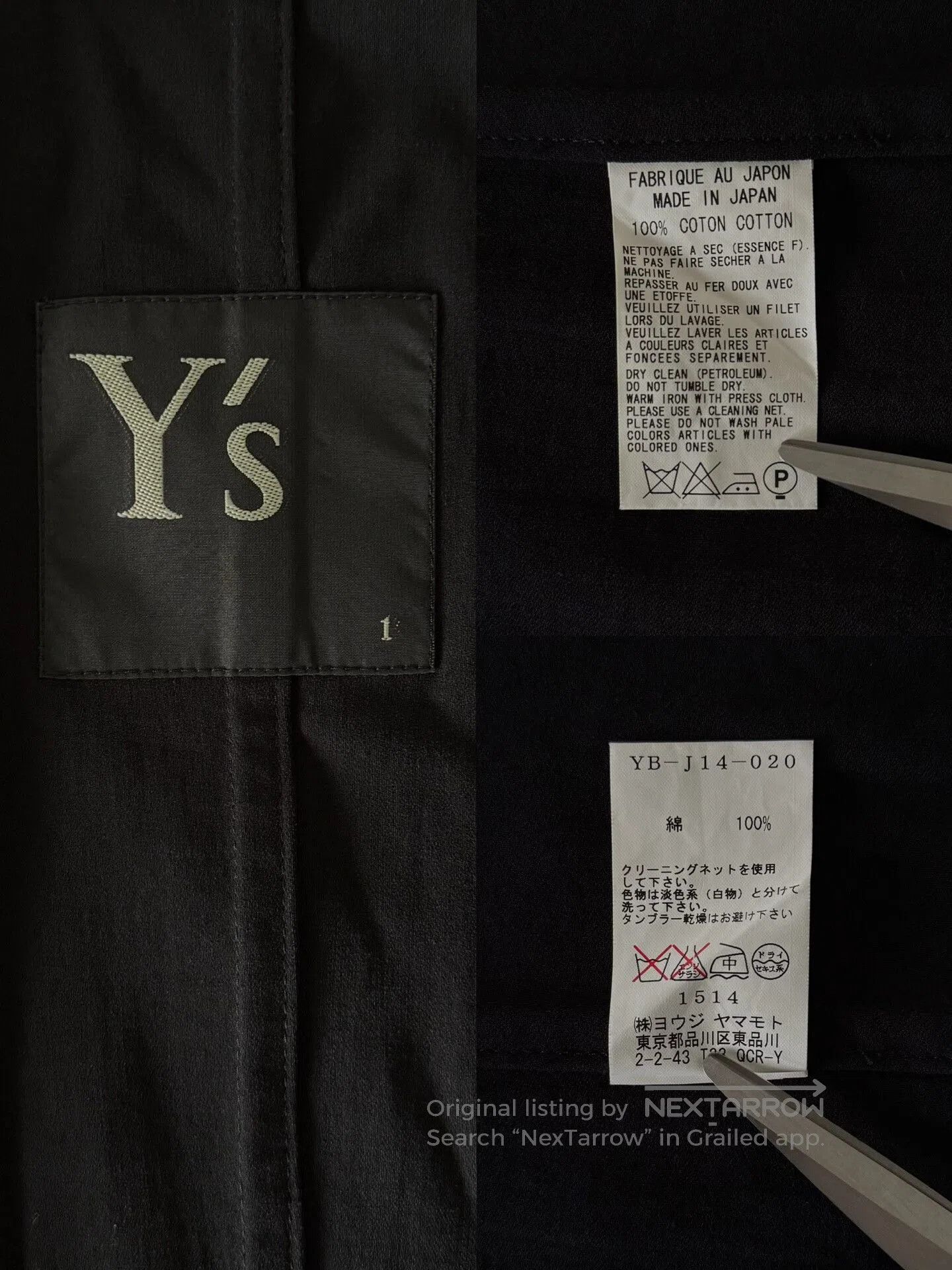 Y's Yohji Yamamoto Y's Tailored Jacket. Size S / US 4 / IT 40 - 9 Thumbnail