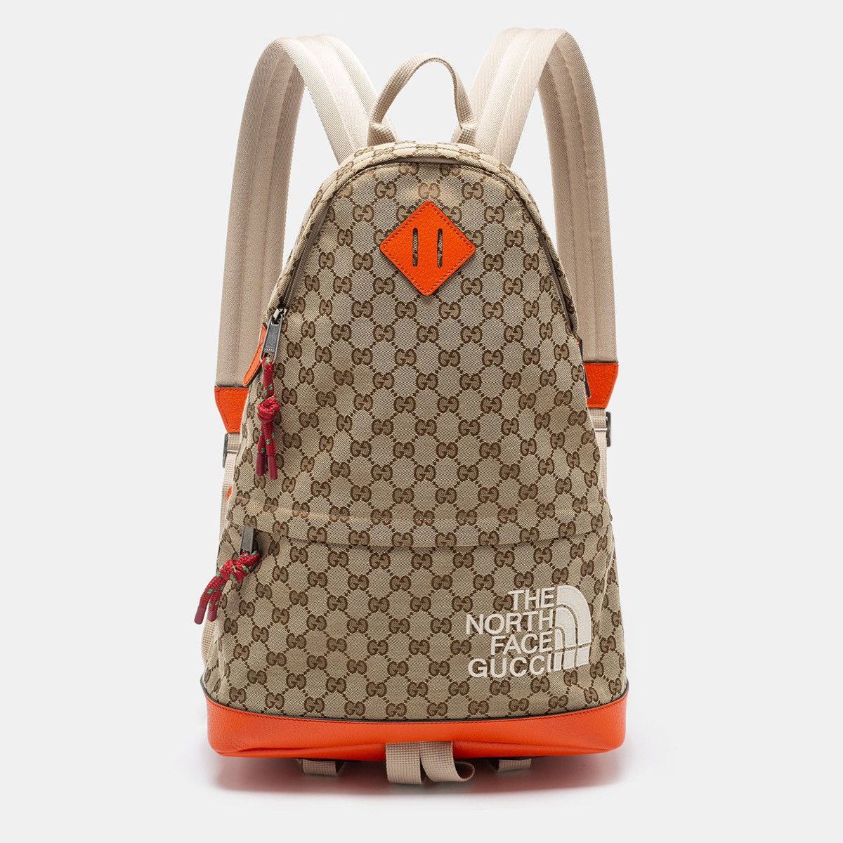 Gucci x North Face GG Canvas Leather Backpack
