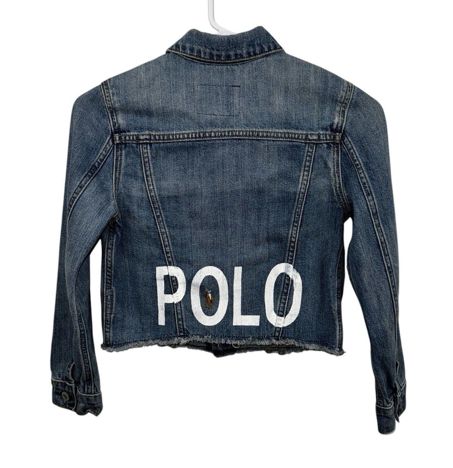 Polo Ralph Lauren Polo Ralph Lauren Jean Jacket Youth Blue Denim Girl's 8 Size XXS / US 00 / IT 34 - 1 Thumbnail