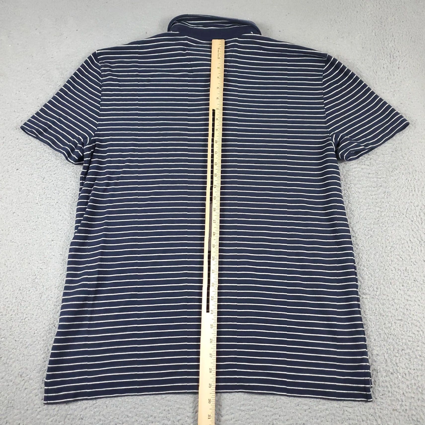 Nautica Nautica Polo Shirt Blue Striped Adult XL Casual Short Sleeve Mens Size US XL / EU 56 / 4 - 4 Thumbnail