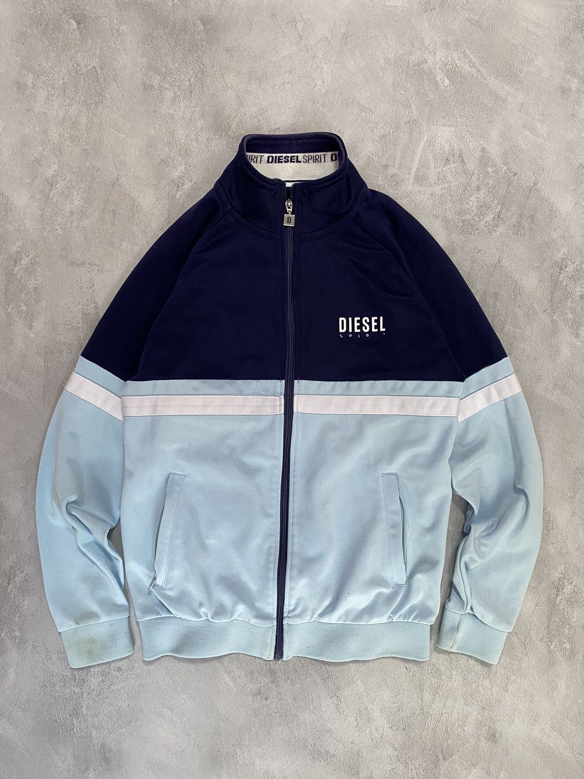 Diesel 🩵 Vintage Zip Up Diesel Track Light Jacket Size US M / EU 48-50 / 2 - 1 Thumbnail
