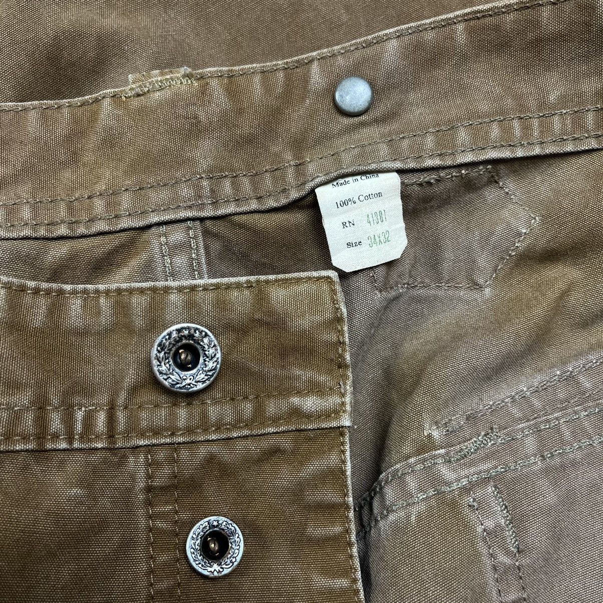 RRL Ralph Lauren Rrl Double Rl canvas double knee buckle back work pants Size US 34 / EU 50 - 9 Thumbnail