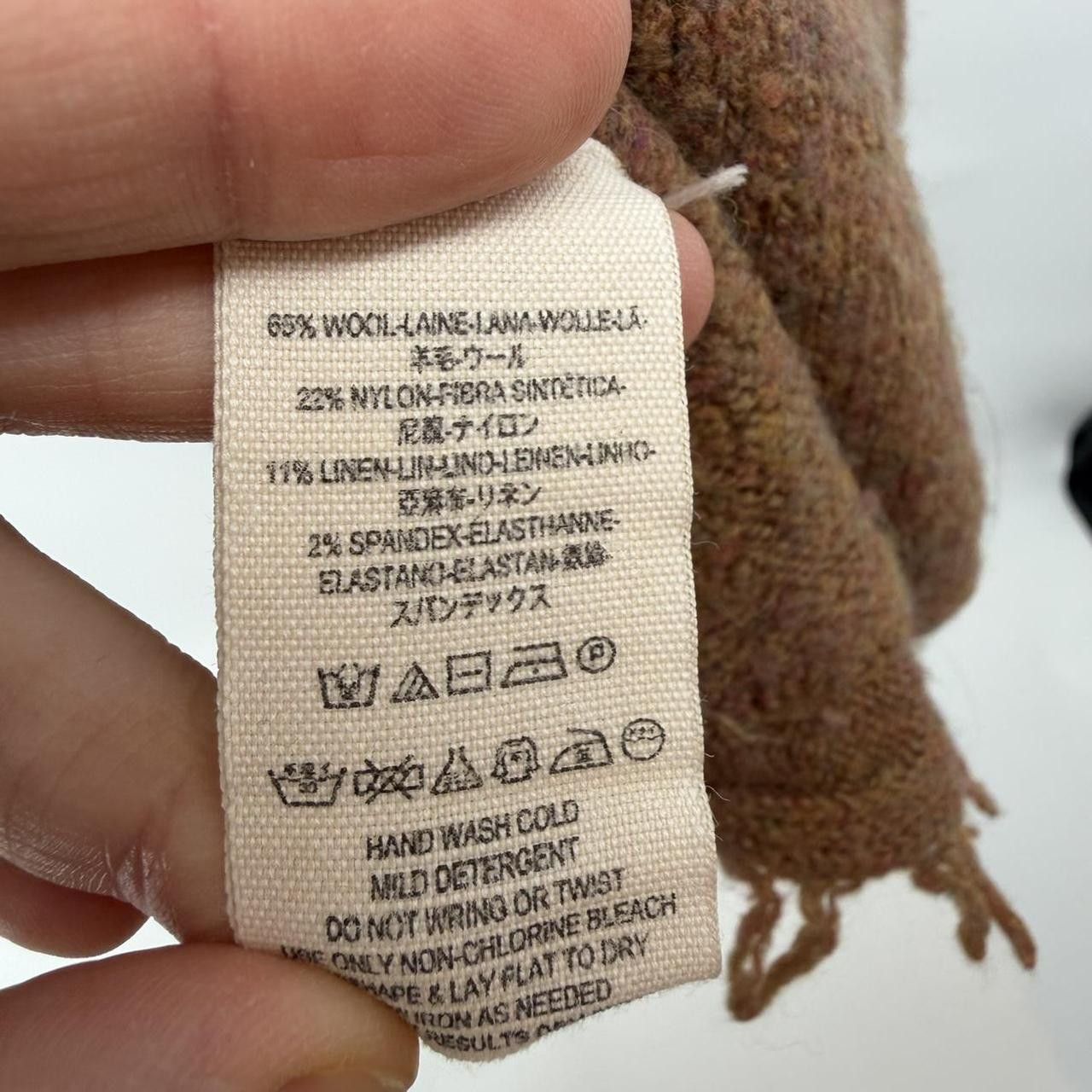 Free People Free People Oversized Brown Wool Linen Sweater Size S Size S / US 4 / IT 40 - 5 Thumbnail