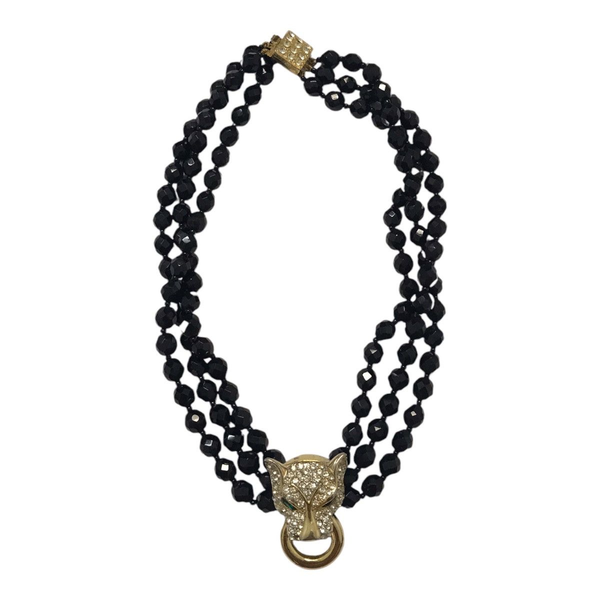 Japanese Brand × Vintage Panther Jet Black Necklace Size ONE SIZE - 3 Thumbnail