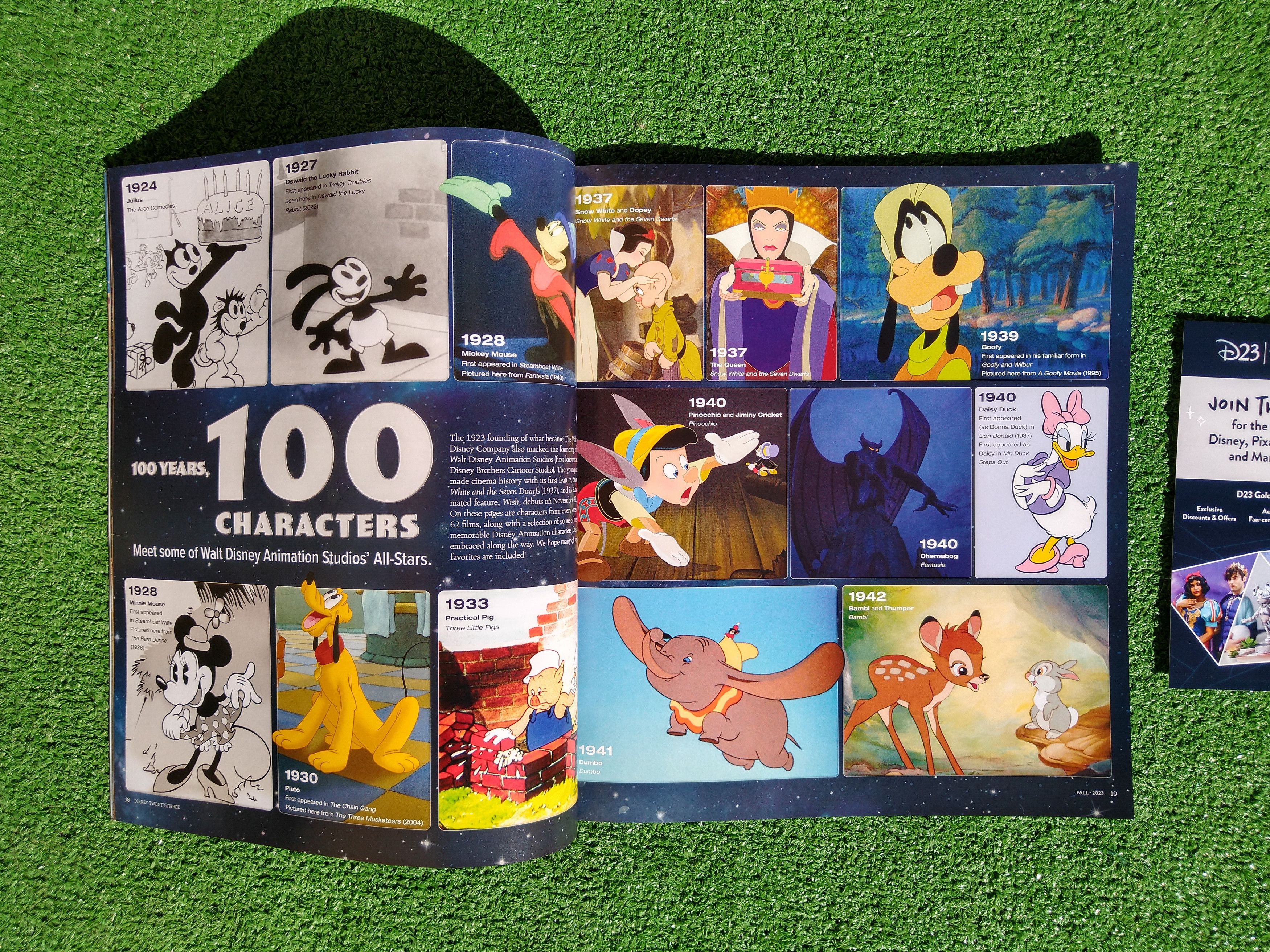 Disney Disney Twenty Three D23 Magazine Special Issue 100 Fall 2023 ...