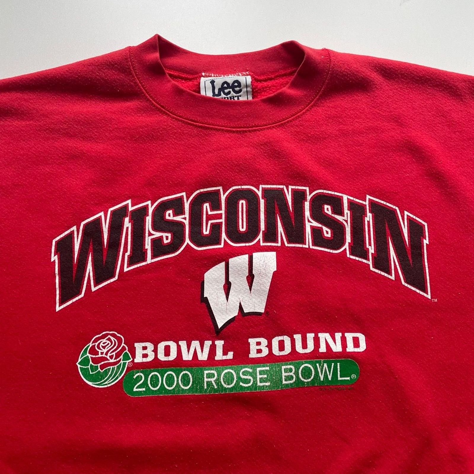 NCAA Vintage Wisconsin Badgers Rose-Bowl NCAA Crewneck Large Rare Size US L / EU 52-54 / 3 - 2 Thumbnail