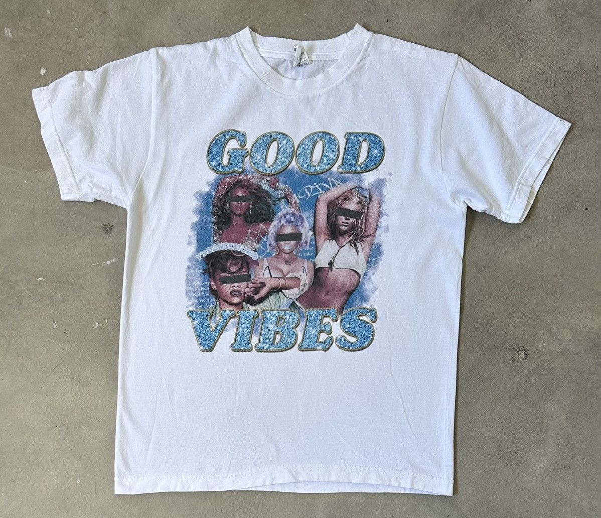 Vintage VINTAGE GOOD VIBES GRAPHIC TEE Size US S / EU 44-46 / 1 - 1 Thumbnail