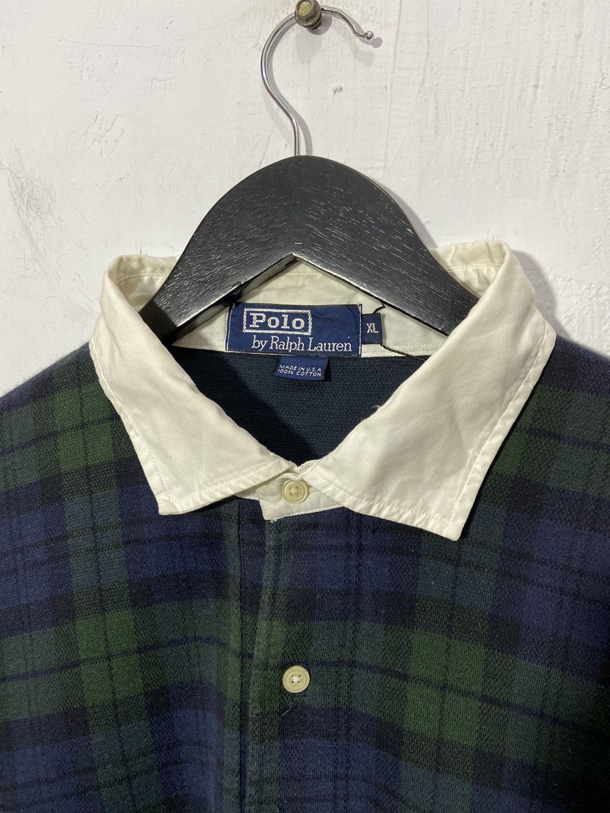 Polo Ralph Lauren Polo By Ralph Lauren Check Long Sleeve Tshirt Size US XL / EU 56 / 4 - 4 Thumbnail