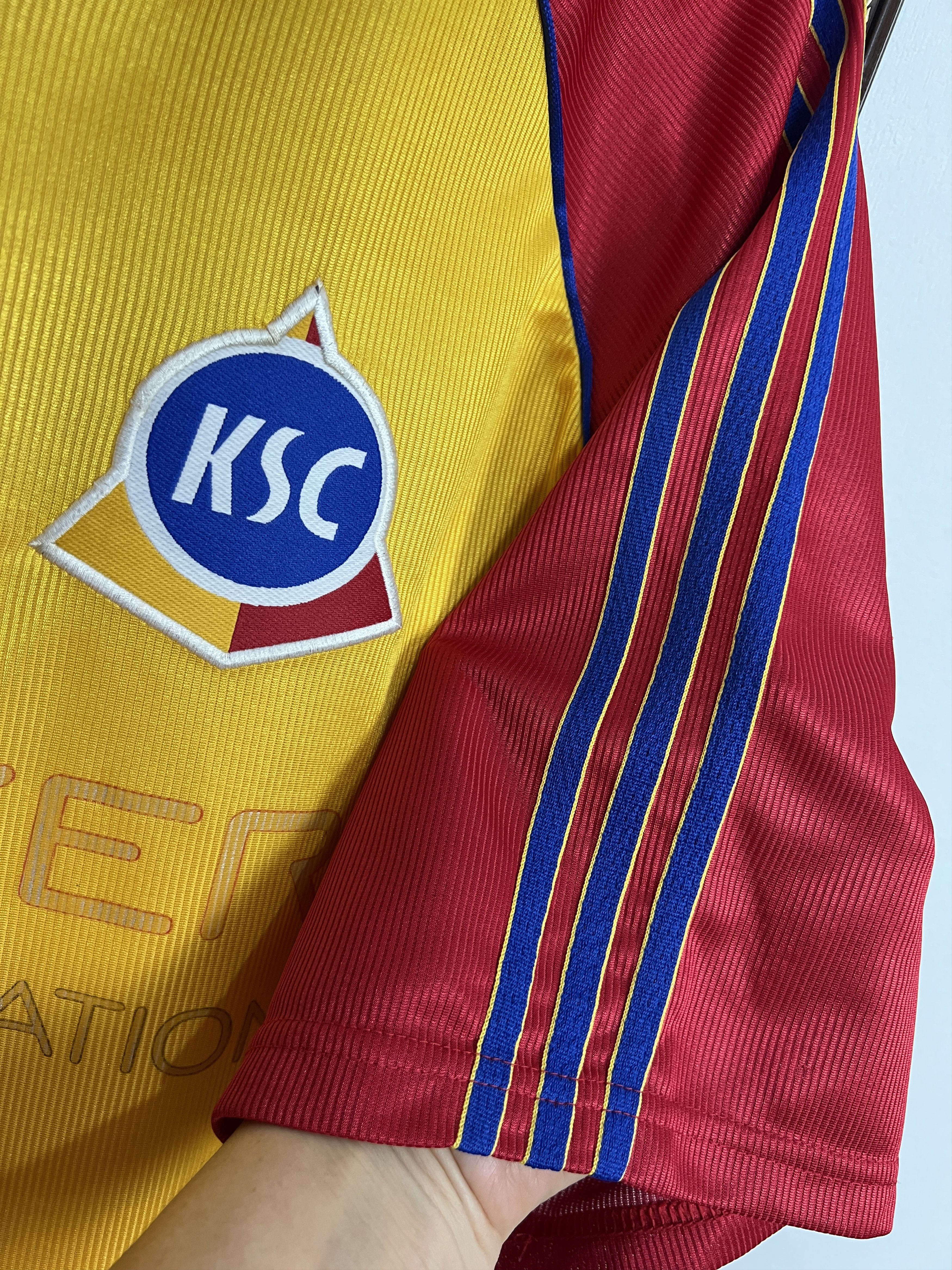 Adidas Karlsruher football shirt 1998 Soccer Jersey Trikot Rare Size US XXL / EU 58 / 5 - 6 Thumbnail