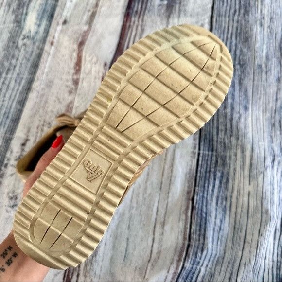 Gola Gola Classics Women's Chicago Glimmer Sneakers Oat/Oat/Gold Size US 9 / IT 39 - 8 Thumbnail