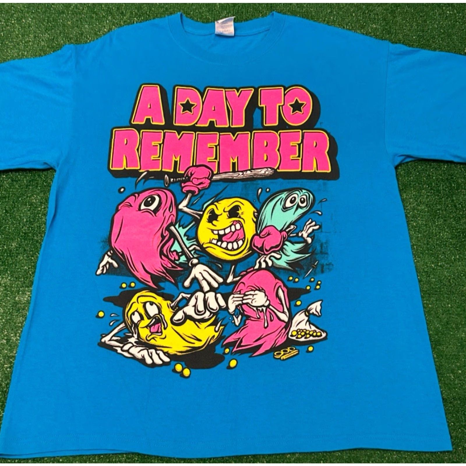 Vintage VINTAGE A Day To Rember Band Tee Keep Running Your Mouth VTG Shirt Mens Sz L Blue Short Sleeve T-Shirt Band Rock Punk Y2K Grunge Emo Mens Size US L / EU 52-54 / 3 - 4 Thumbnail