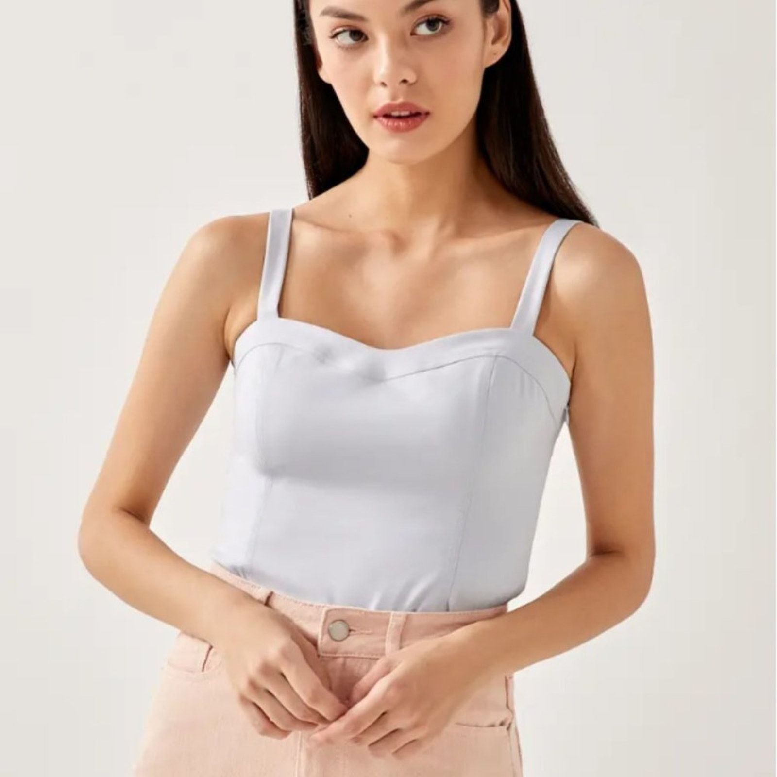 Other Love Bonito Baby Blue Armelle Panel Bustier Top Size M / US 6-8 / IT 42-44 - 2 Thumbnail