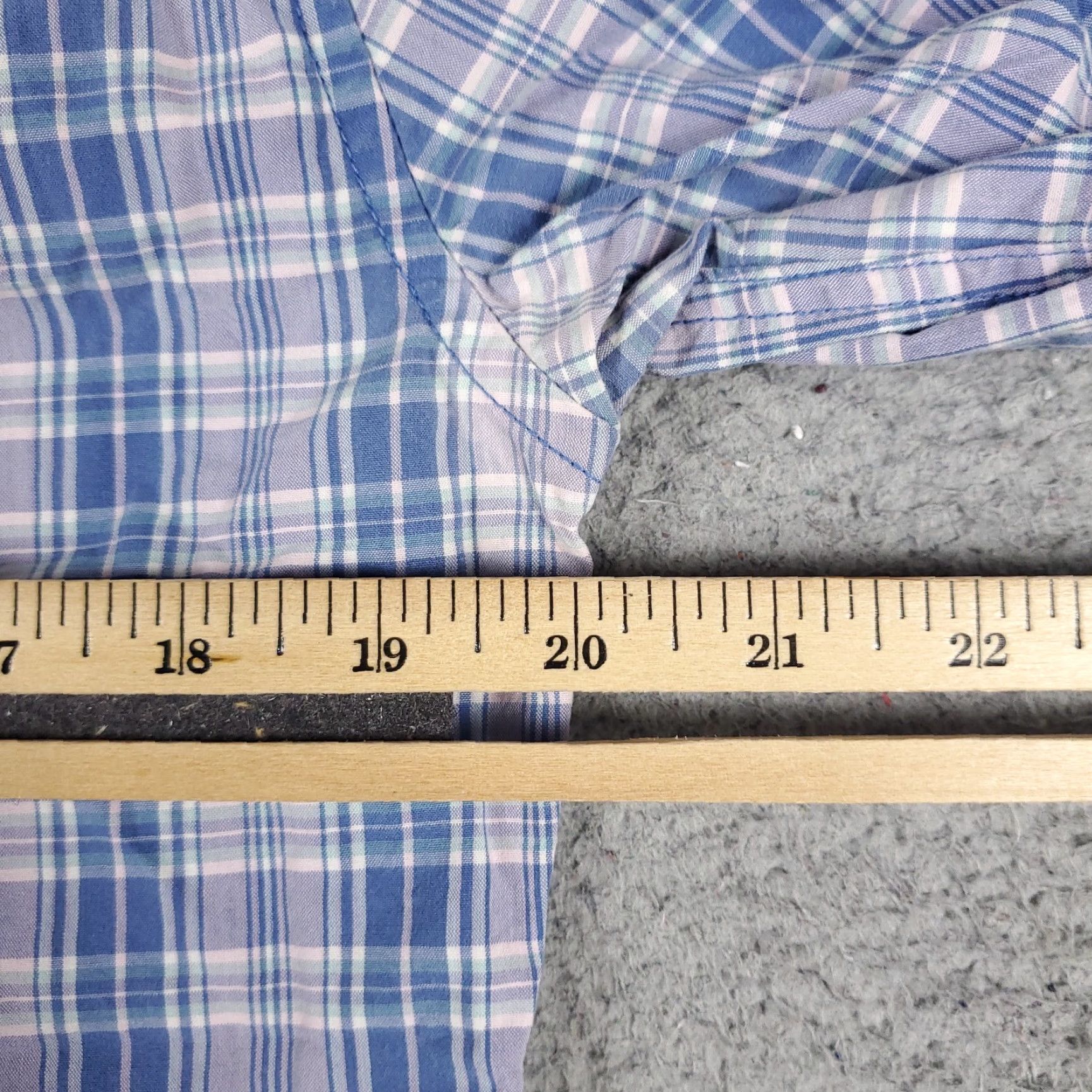 American Eagle Outfitters American Eagle Shirt Blue Plaid Button-Up Long Sleeve Casual Mens XS Size US XS / EU 42 / 0 - 7 Thumbnail