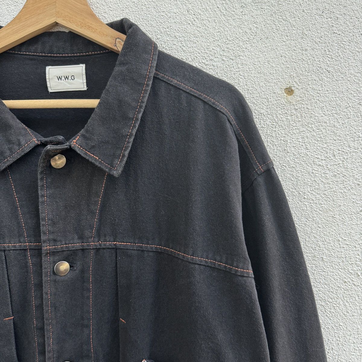 Japanese Brand W.W.G Button Up Denim Jacket Size US L / EU 52-54 / 3 - 4 Thumbnail