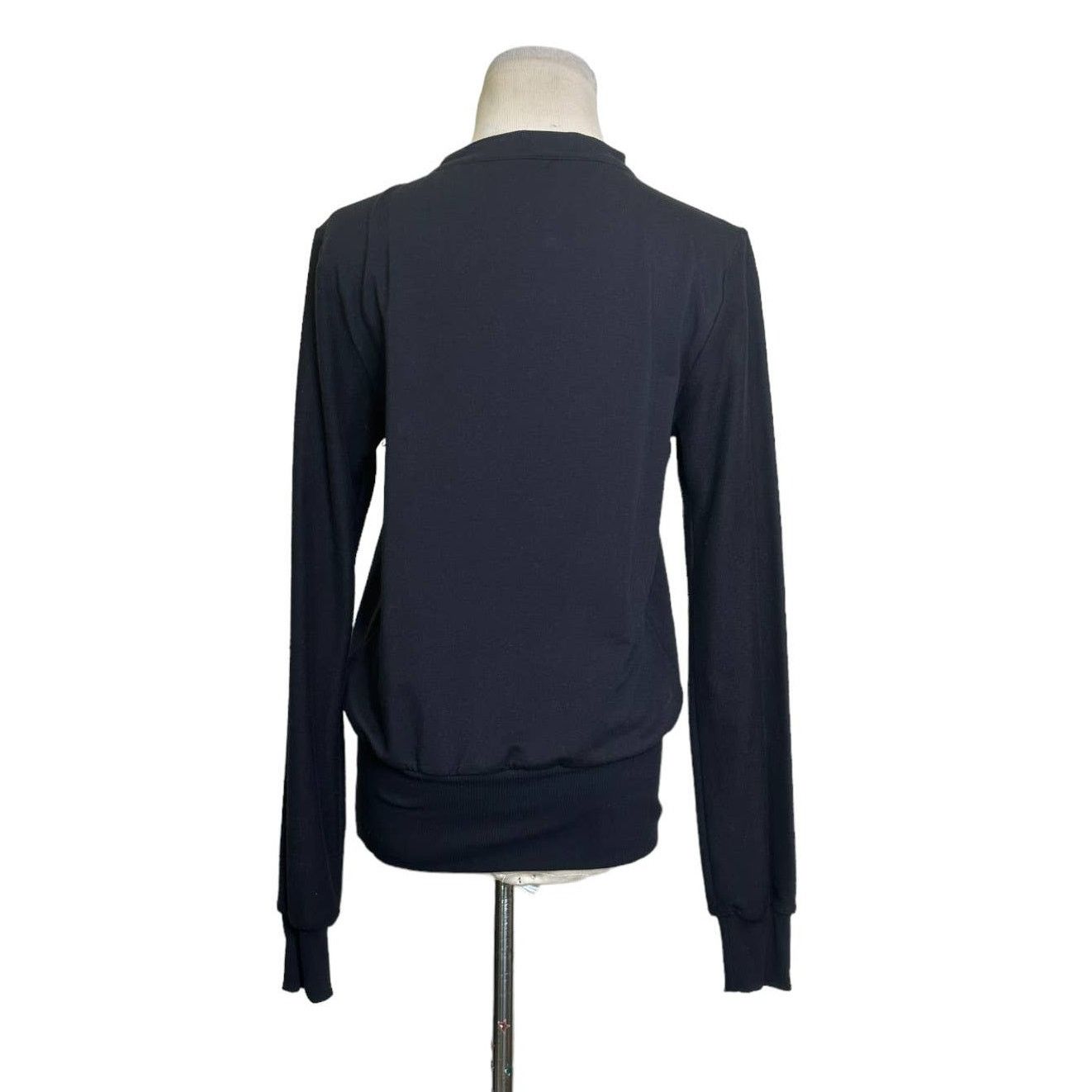 L'AGENCE L'agence Black Josilyn Lace Up Sweatshirt size Small Size S / US 4 / IT 40 - 2 Thumbnail