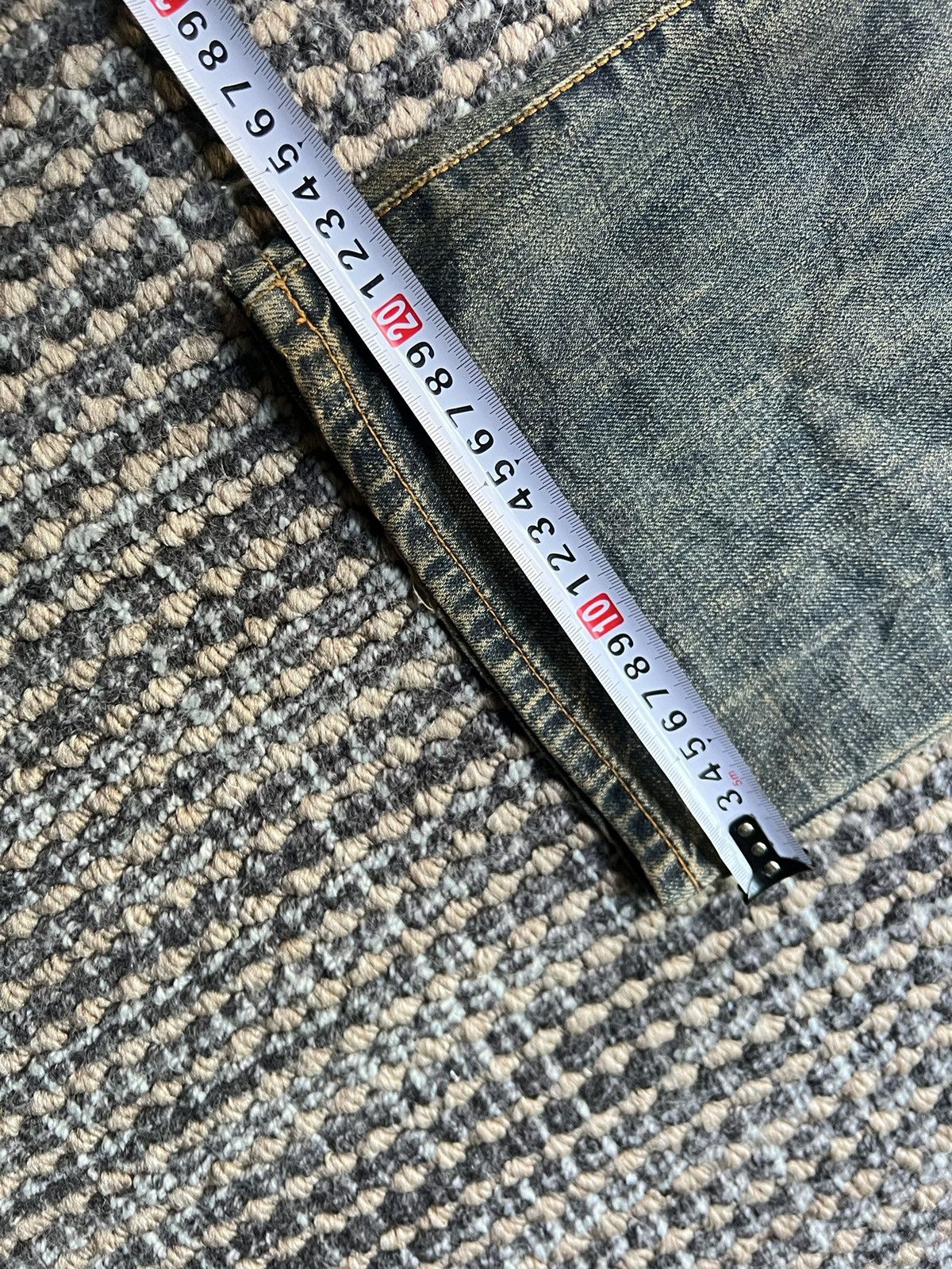 Japanese Brand NIPPON BLUE EMBROIDED JEANS Y2K Size US 34 / EU 50 - 10 Thumbnail