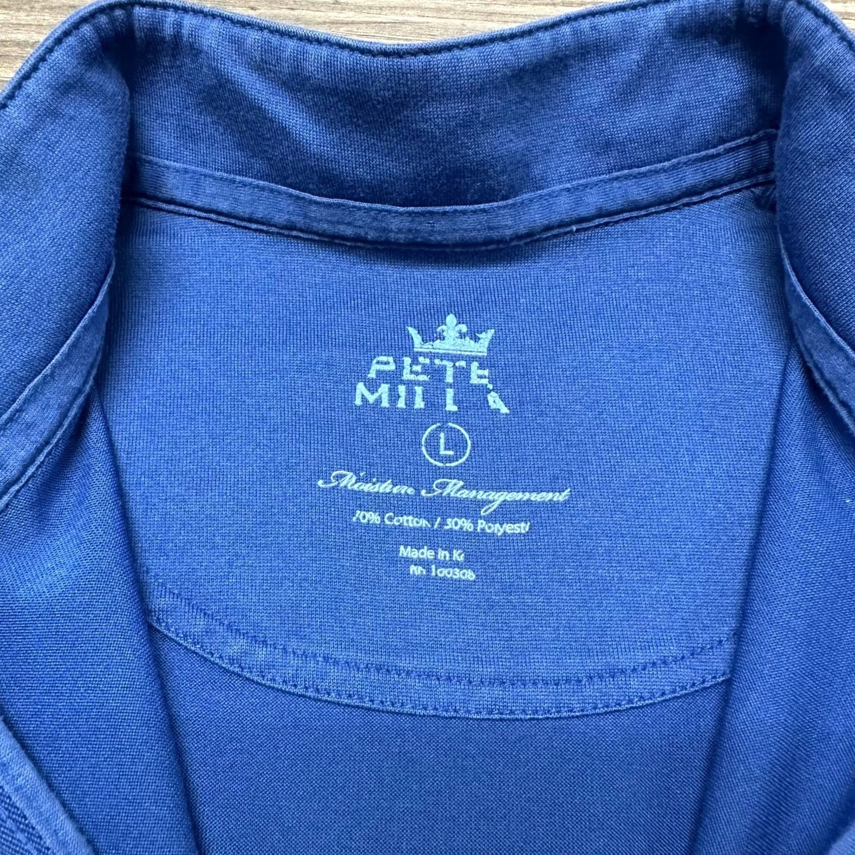 Peter Millar Peter Millar Crown Sport Golf Sweatshirt Mens L Blue 1/4 Zip Moisture Management Size US L / EU 52-54 / 3 - 4 Thumbnail