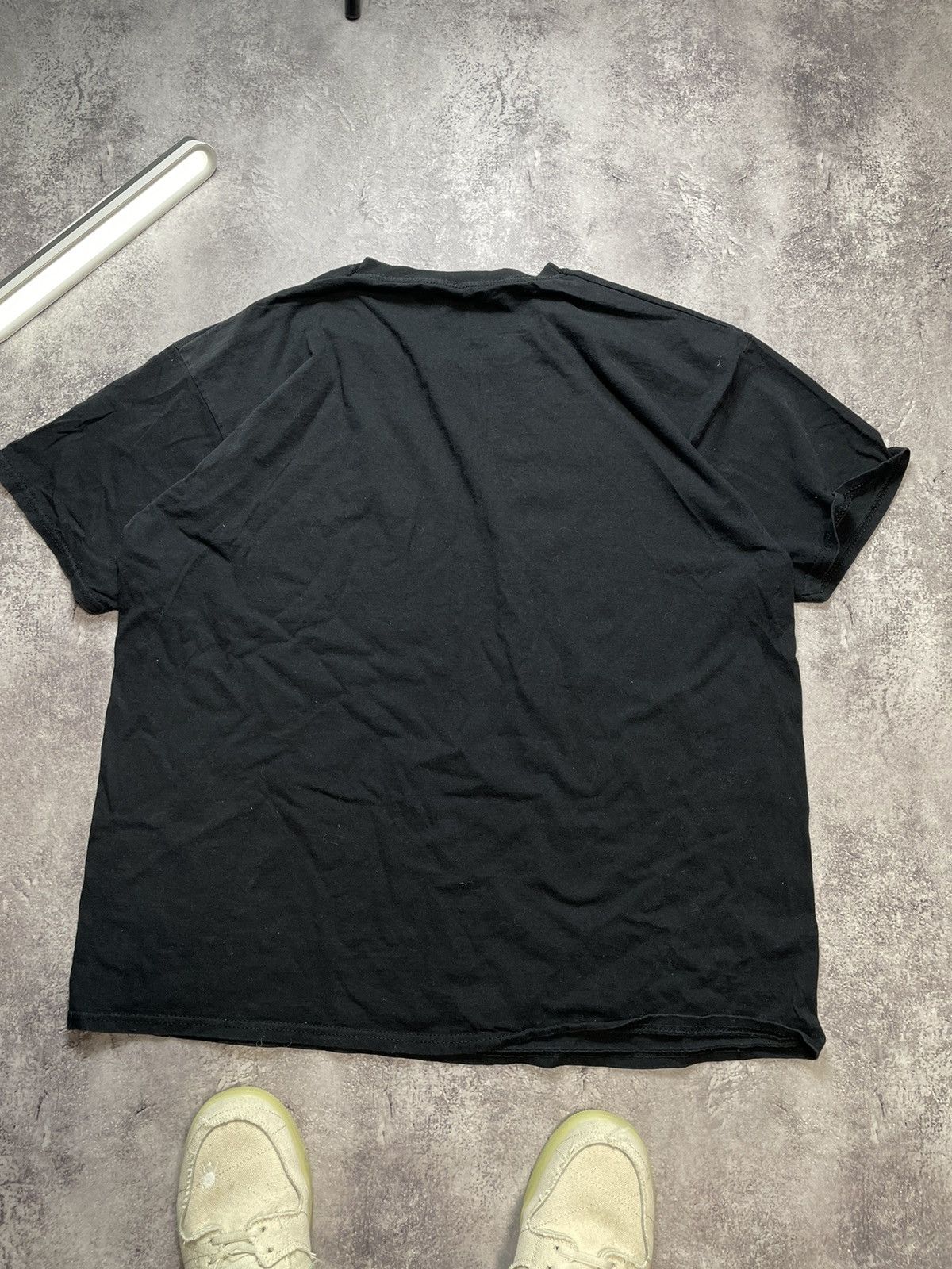Fruit Of The Loom J'adore Paris Vtg Faded Black 00s Streetwear Tee Size US XL / EU 56 / 4 - 7 Thumbnail
