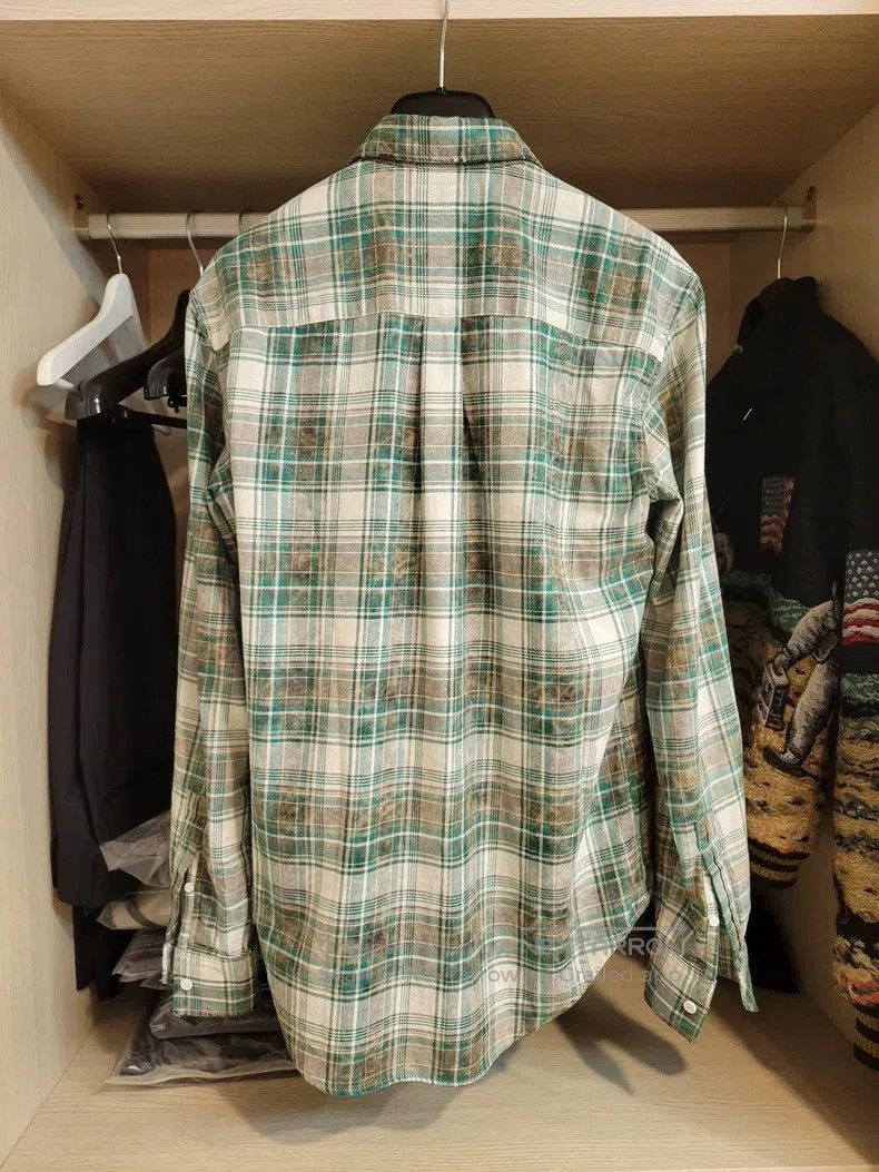 Saint Laurent Paris Saint Laurent Green Plaid Button. Size US S / EU 44-46 / 1 - 2 Thumbnail