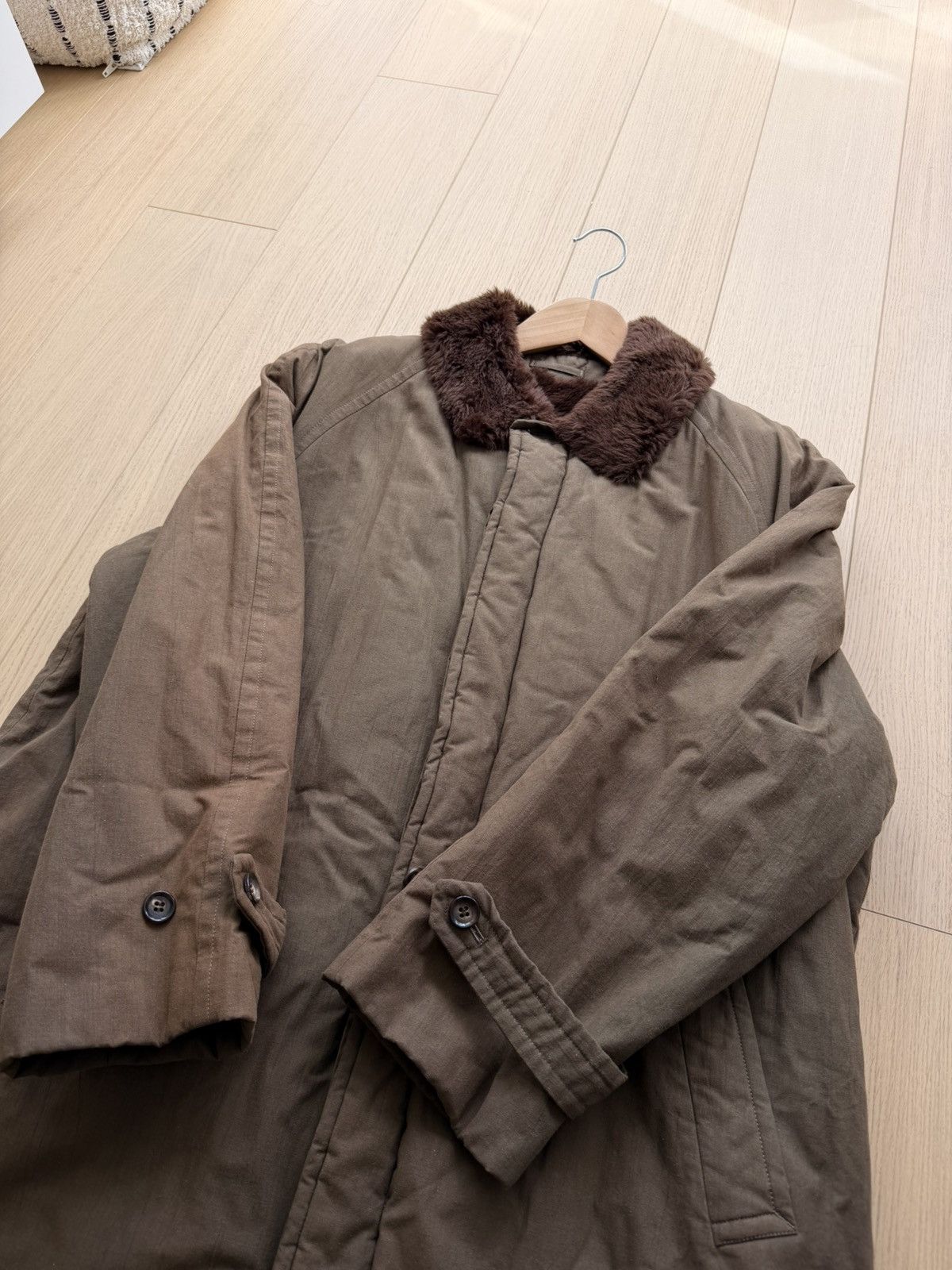 Comme des Garcons Homme Comme des Garçons Homme Vintage Archive Fur-Lined Overcoat Size US XL / EU 56 / 4 - 13 Thumbnail